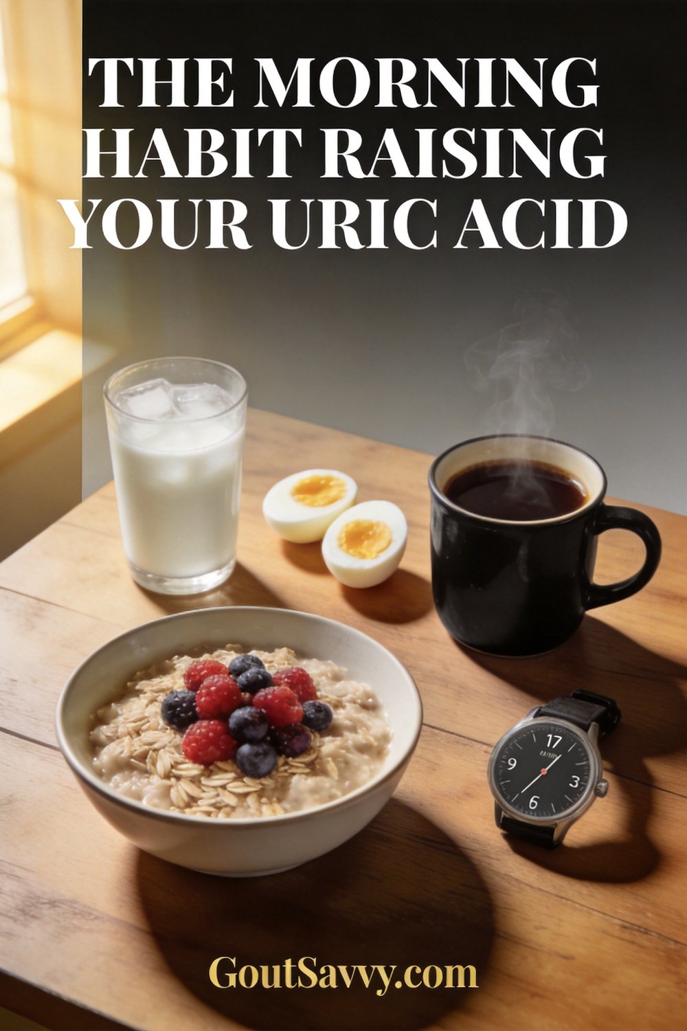 The Morning Habit Raising Your Uric Acid - breakfast and gout connection