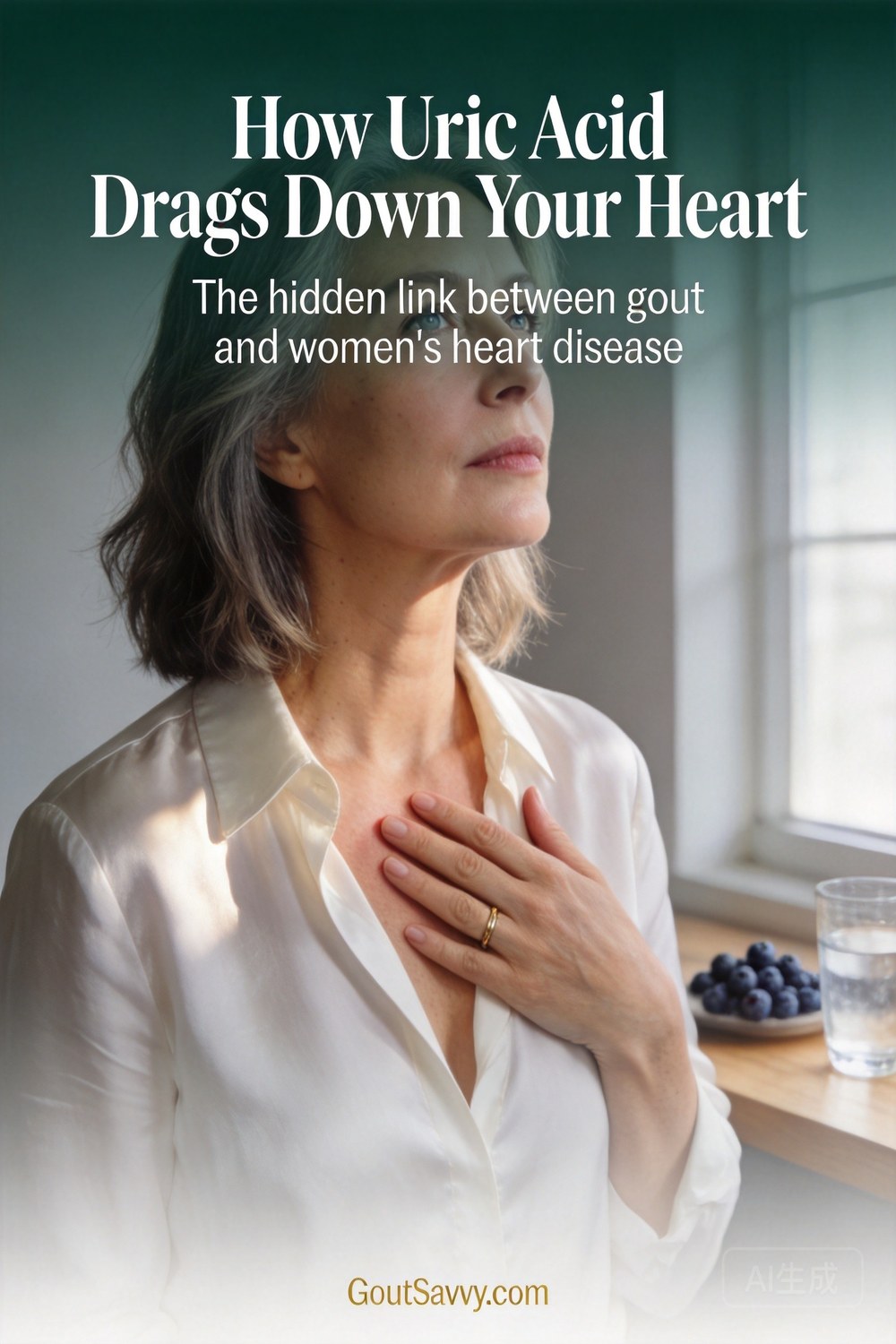 Gout and heart disease in women - lifestyle pin